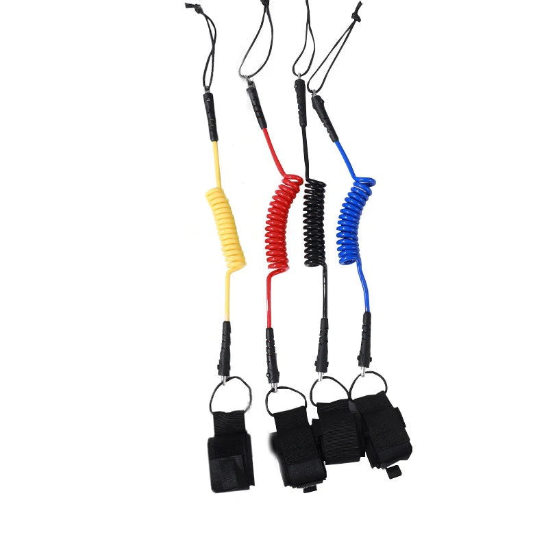 Surfboard accessories Surfboard elastic retractable safety hand rope wakeboard raft kayak lifesaving TPU rotatable wrist strap