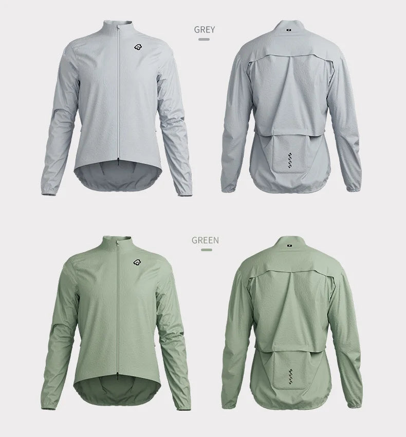 Lameda Cycling Jackets Windproof Waterproof Long Sleeved Windbreaker Lightweight Bike Riding Jacket With 3 Pockets Bicycle Coat