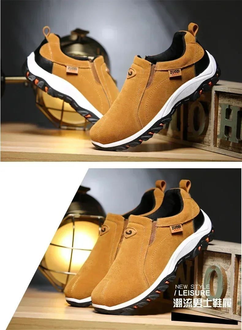 2024 New Outdoor Lightweight Men's Casual Sports Slip-on Walking Shoes Hot Selling Men's Loafers Breathable Flat Shoes for Men