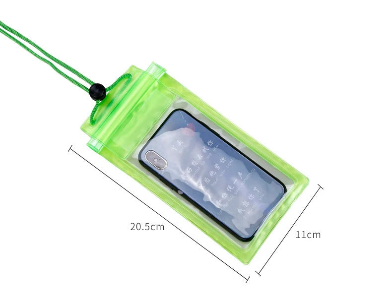 SUP Surfboard Universal Waterproof Bag Fishing Stand Up Paddle Board Transparent Mobile Phone Case Underwater Video Protective