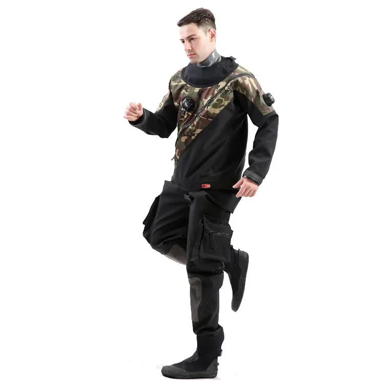 Unisex Drysuit UK Waterproof and Breathable Plus Size (L XL XXL) for Adults 5mm Wetsuits for Diving