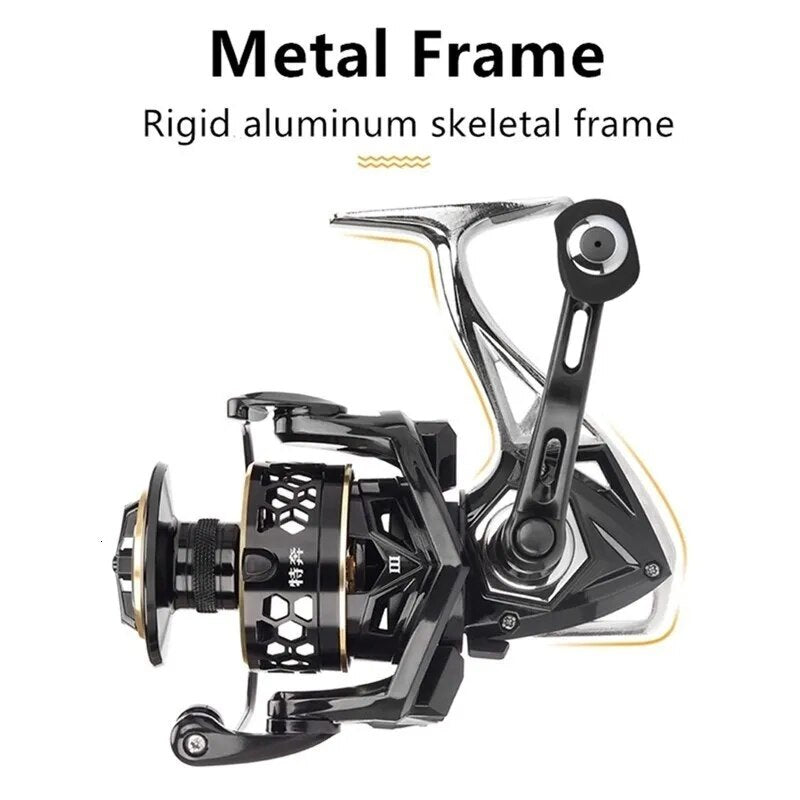 TEBEN GTS III Saltwater Metal Fishing Reel 3000 6000 Left Right Hand Max Drag 12-20kg Surf Fishing Spinning Reel Freshwater Coil