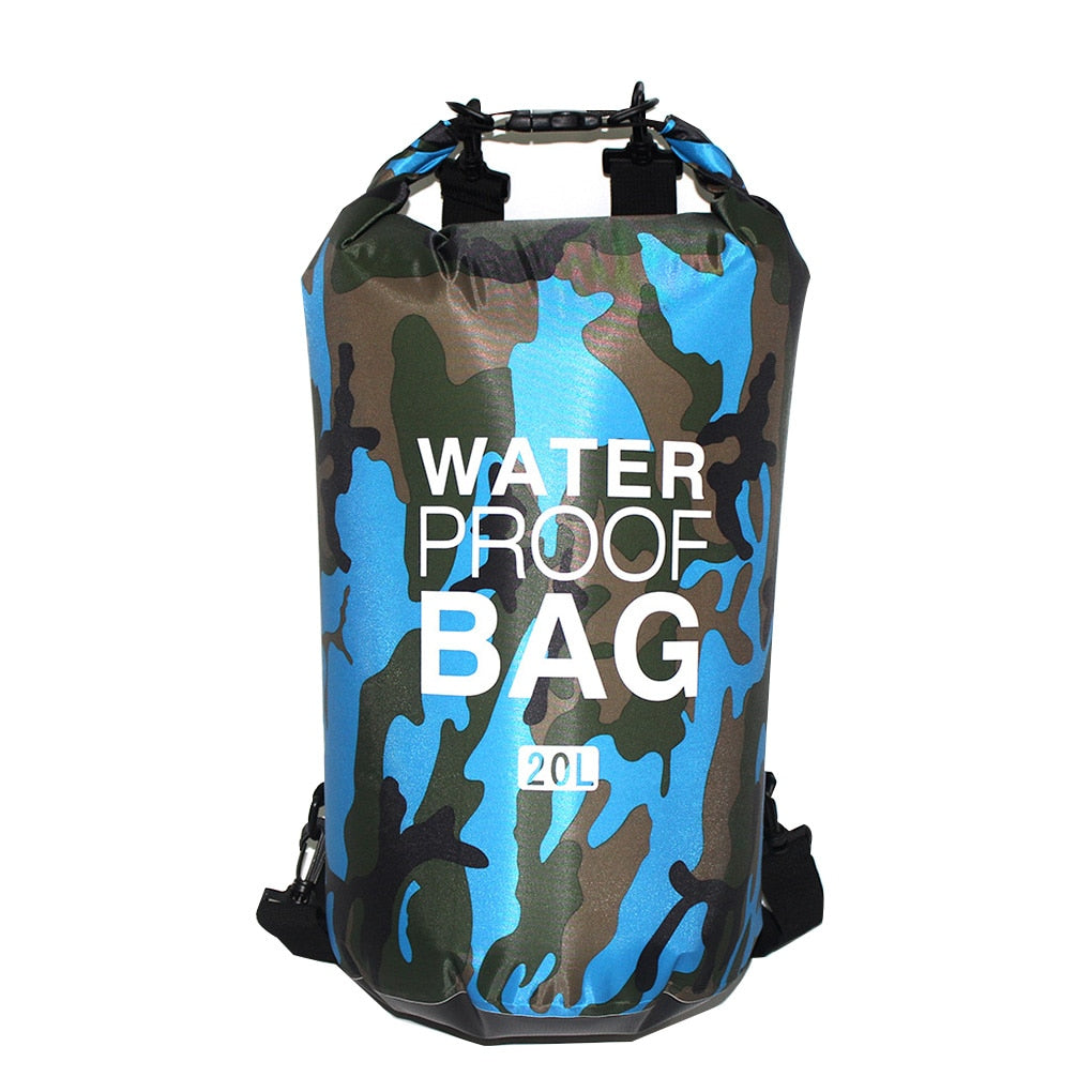 30l à prova dwaterproof água saco de natação saco seco camuflagem cores pesca barco caiaque armazenamento deriva rafting saco 2l 5l 10l 15l 20l