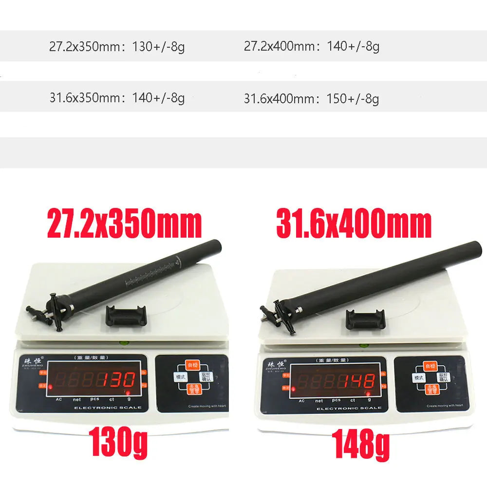 ELITA ONE Carbon Fiber Seat Post Road/Mtb Bike Seatpost 130g UD Matte 27.2/31.6*350/400 mm bicycle parts