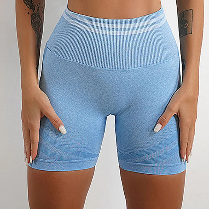 2Pcs Sport Set Women's Fitness Yoga Set High Waist Seamless Leggings Sport Shorts Crop Top Gym Sets Woman Outfits Tracksuit