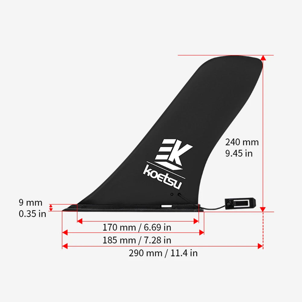 Surfboard Fin Quick Release Paddle Board Fin Detachable Surfboard Tail Fin Stablizer Stand Up Board Surfboard Slide-in Large Fin