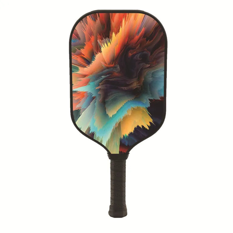 Cartoon Pattern Glassfiber Upgraded Version Pickleball Paddles Set 1 Rackets 1 Balls 1 Ball Bag Outdoor Sports Padelracket Set