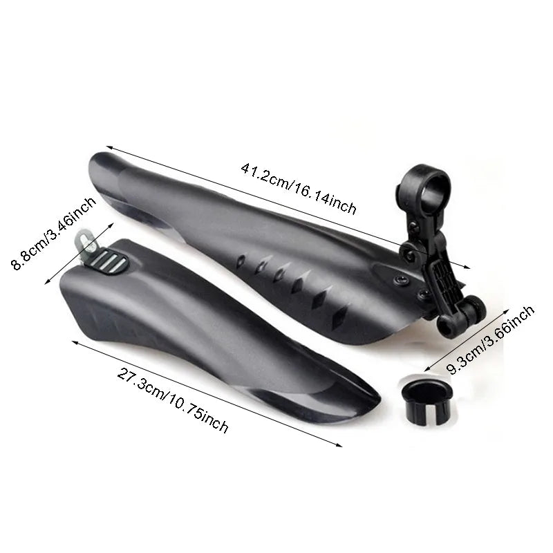 2pcs Bicycle Fender PP Soft Plastic Suitable Bicycles MTB DH Rear Shock BIKE Thicken Splash Protection Accessory