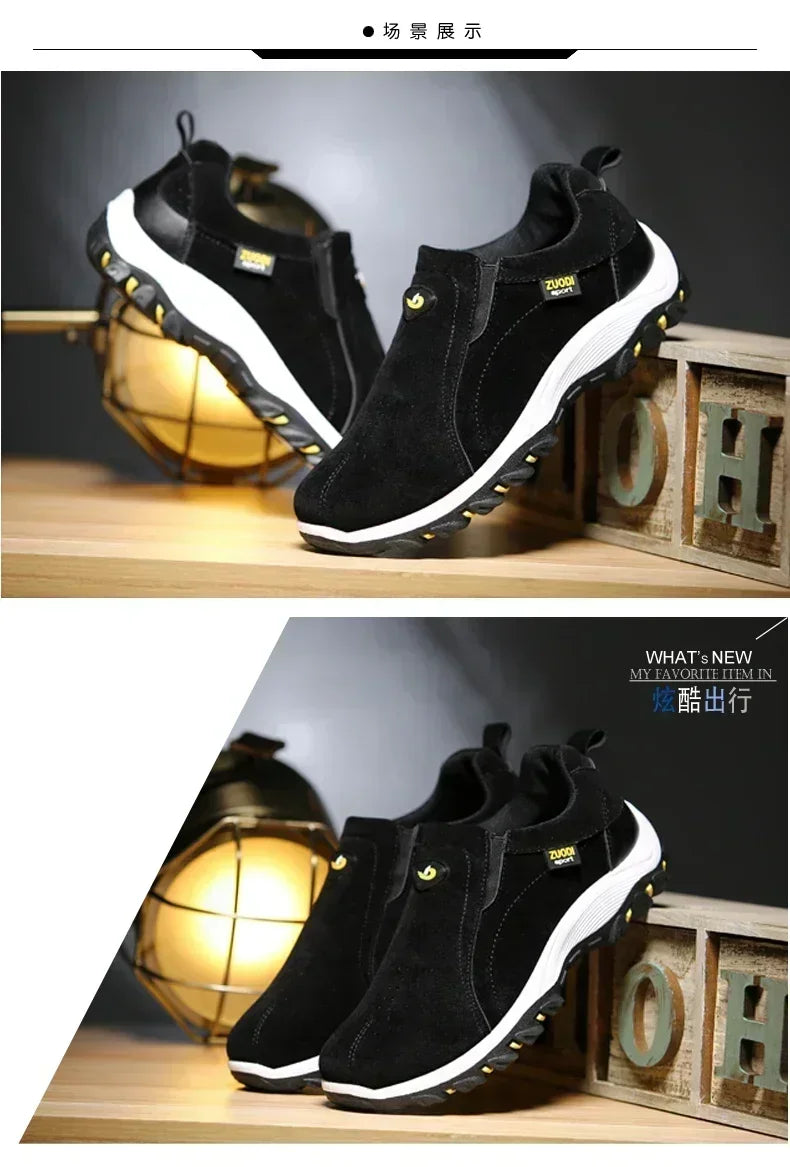 2024 New Outdoor Lightweight Men's Casual Sports Slip-on Walking Shoes Hot Selling Men's Loafers Breathable Flat Shoes for Men