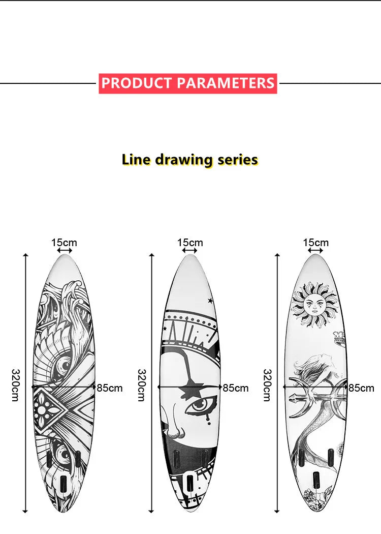 Ultra low price wholesale drop stitch thicker water standing DOUBLE CHAMBER inflatable SUP surfboard