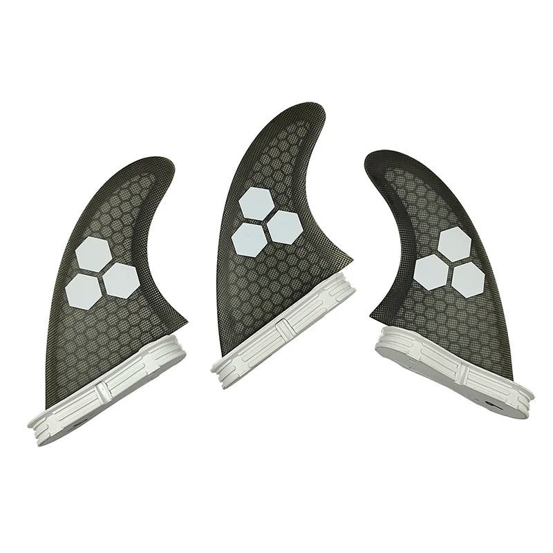 UPSURF FCS 2 FINS Surf Fin G5/G7 Surf Fin Quillas surf For Sup Thuster Fins 3pcs Honeycomb Fiberglass Surfboard Fin M/L Tri Fins