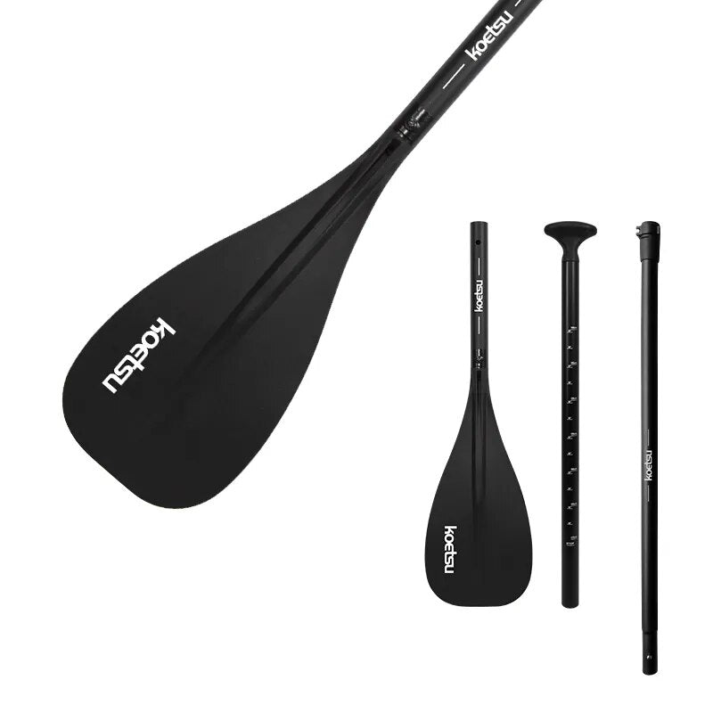 KOETSU Children's Paddle Aluminum Alloy Adjustable Pulp Inflatable SUP Surfing Paddle Rubber Boat Paddle Applicable Below 1.55M