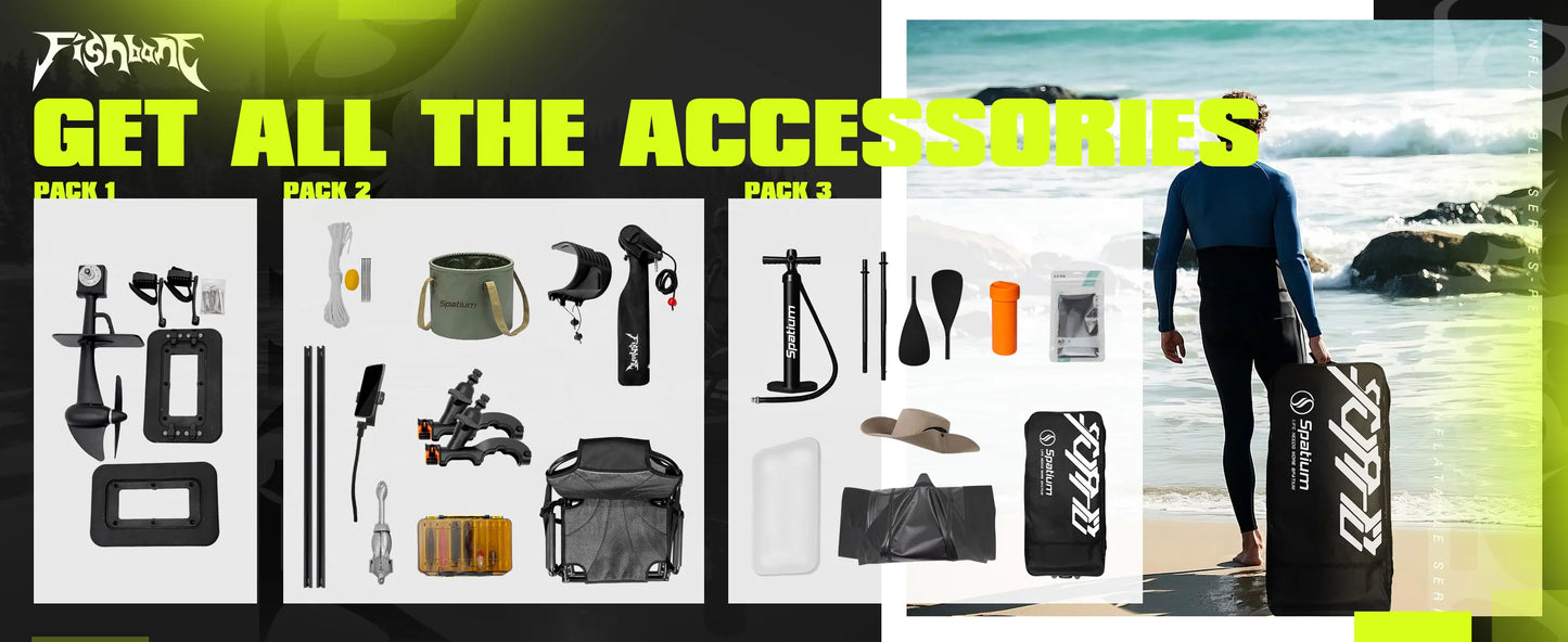 Spatium Fishing Kayak Boat Pedal Power System Orientation System Foot Pedal Fishing Boat, 11'*48"*6",Carrying Capacity 660 LBS