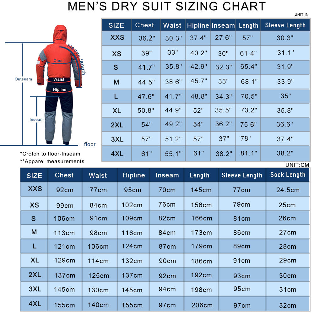 Mens Hooded Dry Suit With Latex Ankle Seals For Paddling Kite Surfing Water Skiing Wingsurfing Jetsurfing Motosurfing Jetboard