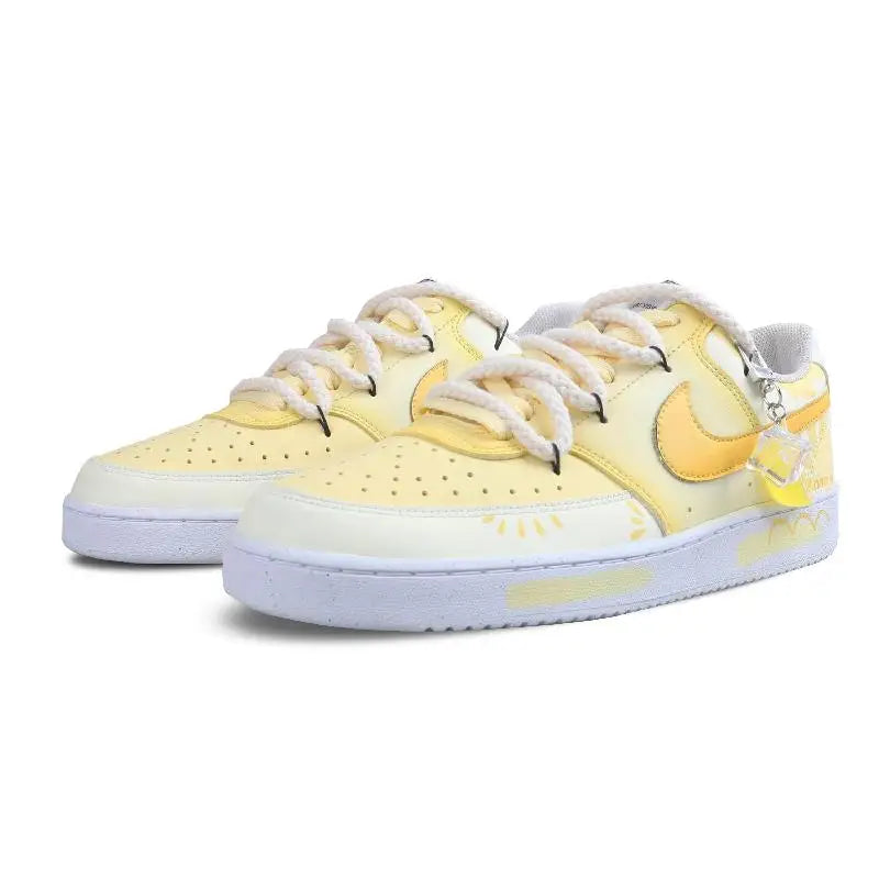 【Customize】Nike Court Vision 1 Skateboarding Shoes Unisex Low-top White Sneakers shoes DH2987-101