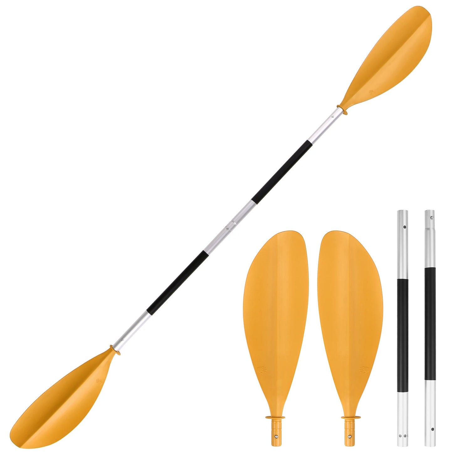 4-Piece Quick Release Asymmetrical Kayak Paddle Board Water Sports paddle for kayak inflatable boat sups board stand
