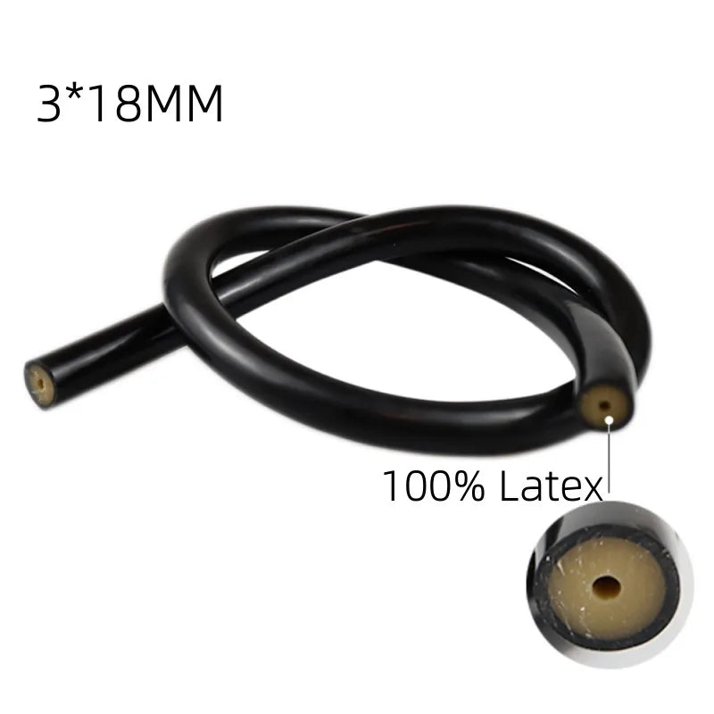Hot Natural Latex Spearfishing Rubber 3x18mm Latex Tube Rubber Hose Harpoon Gun with Elastic Rubber Band for Spearfishing