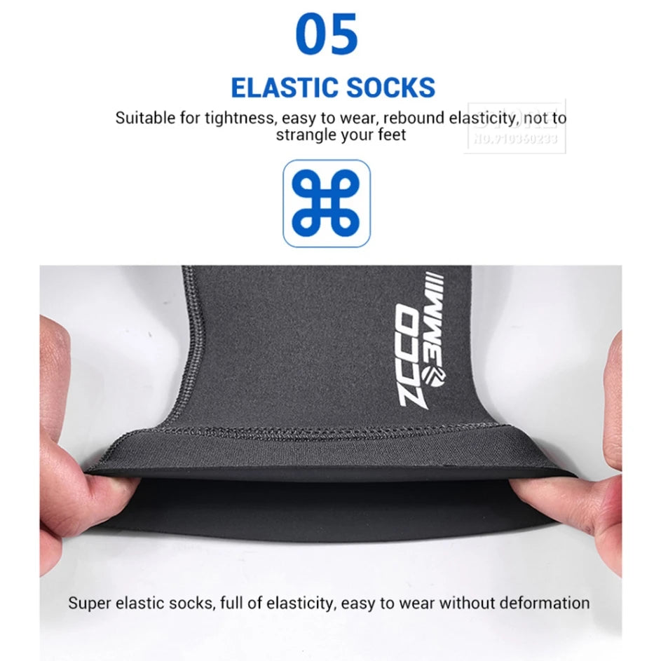 3MM Neoprene Diving Socks Scuba Hunting Diving Kitesurf Windsurf Snorkeling Suit Beach Surf Flippers Fishing Underwater