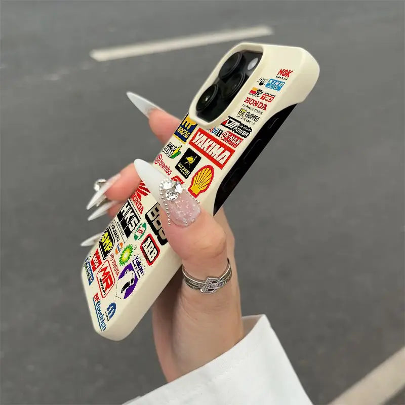 Car logo For IPhone 16 Pro Max Phone Case Borderless 15 Pro 14 13 12 Anti Drop 11 XS Silicone Shockproof TPU Soft Cover