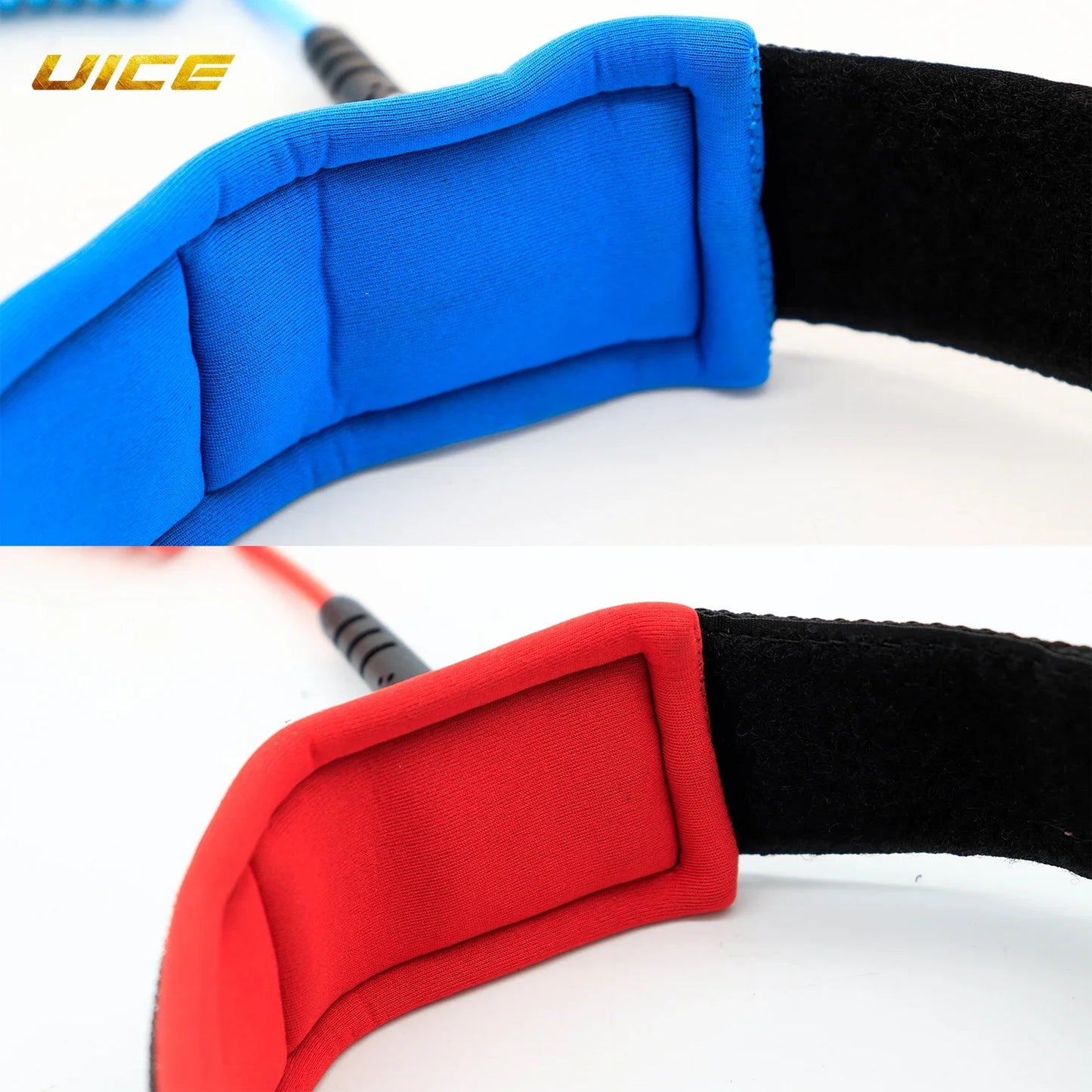 Surfboard Ankle Leash 5.5mm 5FT Surf Leash Surfing Elastic Coiled SUP Paddle Leash Super Strong Webbing Surf Leg Rope