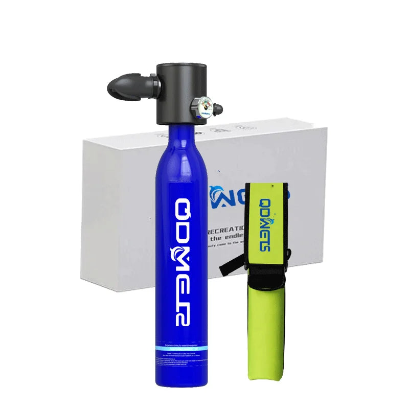 Mini Scuba Tank Diving Equipment 0.5L Outdoor Oxygen Scuba Diving Tank 5-10 Minutes Cylinder Snorkeling Set Hand Pump