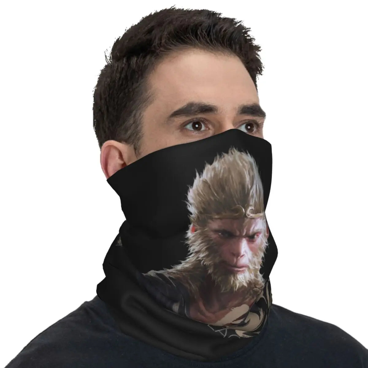 Outdoor Sports Balaclava Black Myth Wukong Monkey King Cycling Mask Breathable Face Masks Running Travel UV Protection Scarve