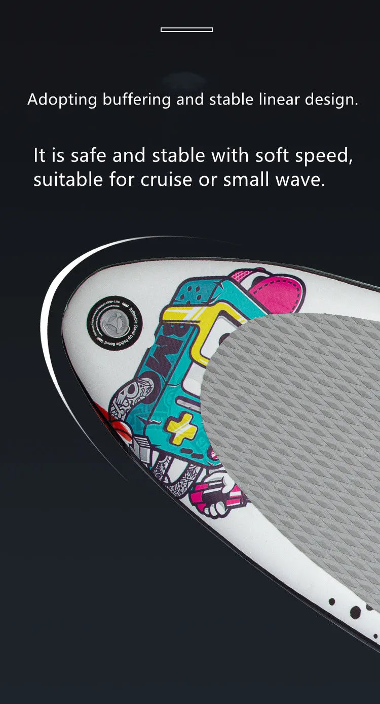 Ultra low price wholesale drop stitch thicker water standing DOUBLE CHAMBER inflatable SUP surfboard