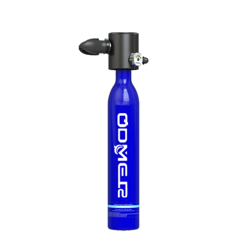 Mini Scuba Tank Diving Equipment 0.5L Outdoor Oxygen Scuba Diving Tank 5-10 Minutes Cylinder Snorkeling Set Hand Pump