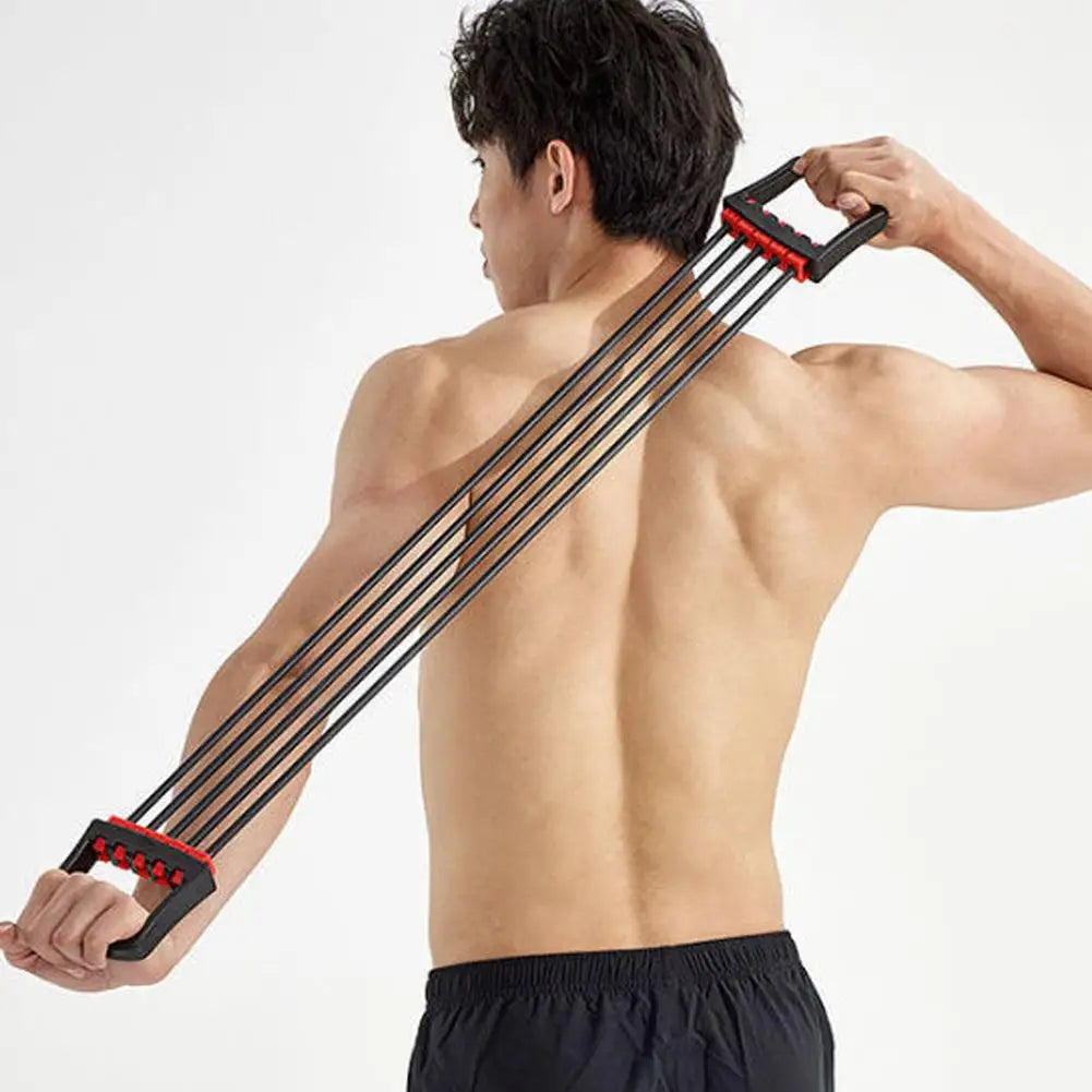 Elastic Expander Resistance Bands Rubber Chest Expander Fitness Equipment Sport Chest Workout Adjustable Muscle Strengthene J4V6