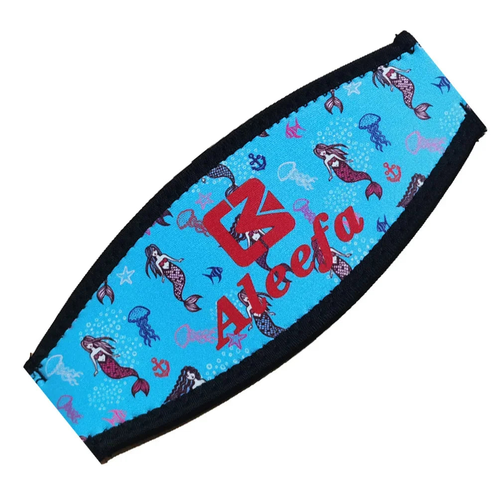 Universal Neoprene Mask Strap Cover - Hair Protection, Double Side Diving Straps for Water Sports