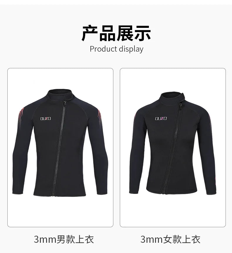 Neoprene  Long Short Men Women 3mm Wetsuit Surf Suit Swimming Kitesurf Scuba Diving Suit Comfortable Swimwear Swimsuit