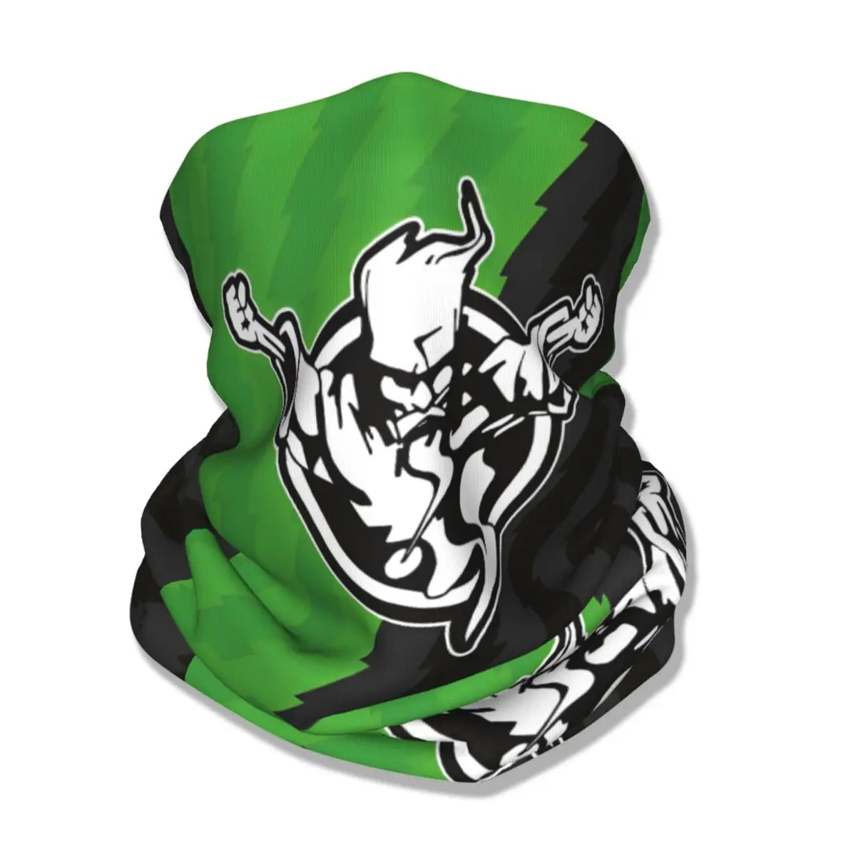 Thunderdom Music Hardcore Bandana Neck Gaiter Printed Mask Scarf Multifunctional Balaclava Outdoor Sports Unisex Breathable