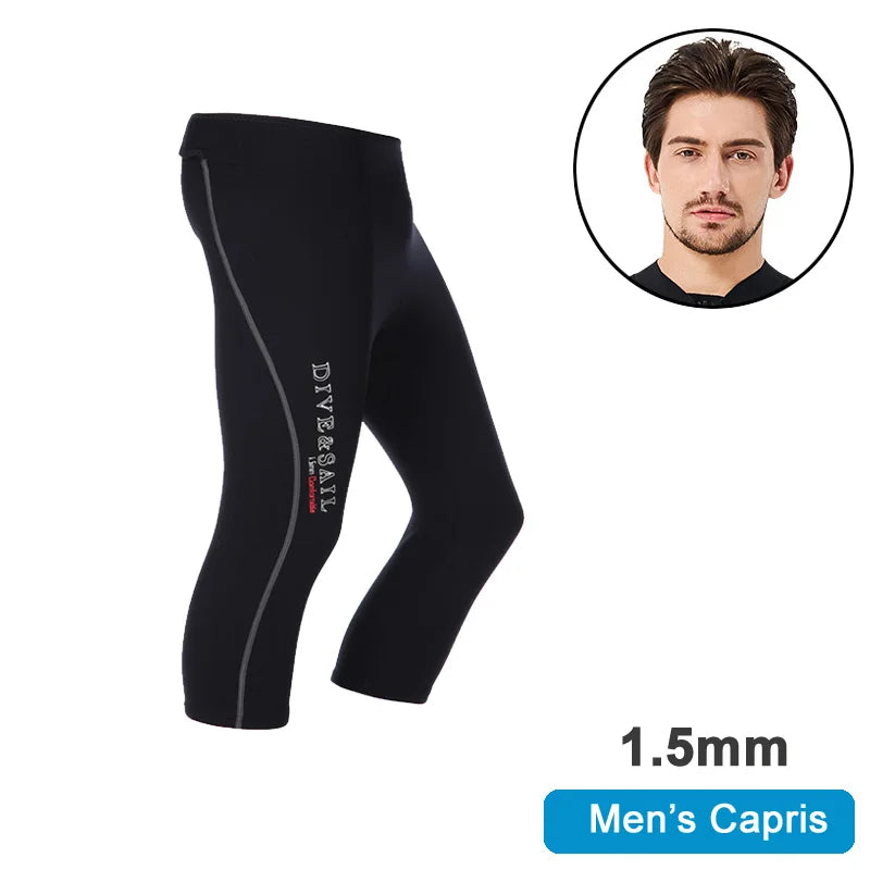 Long Diving Suit for Scuba Diving, Wet Suit, Sleeveless, Front Zip, Swimming, Surfing, Swimming, Sport Farmer John Style, 1.5mm,