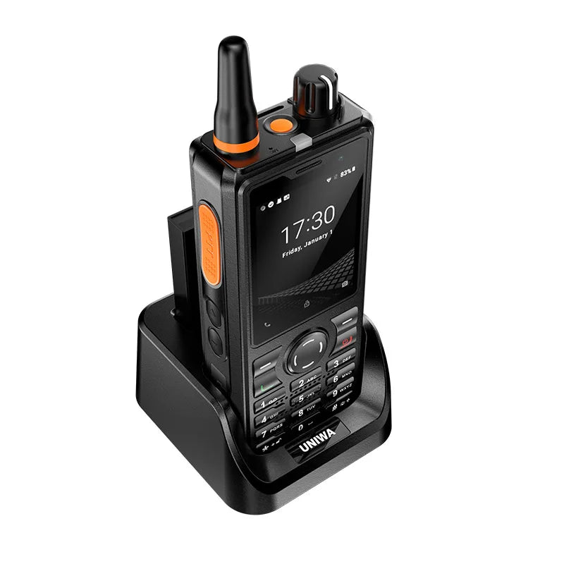 UNIWA F41 Walkie Talkie 4600mAh Battery Android 9.0 4G POC SOS RealPTT MT6739 Quad Core Long-lasting WiFi Speaker Communication