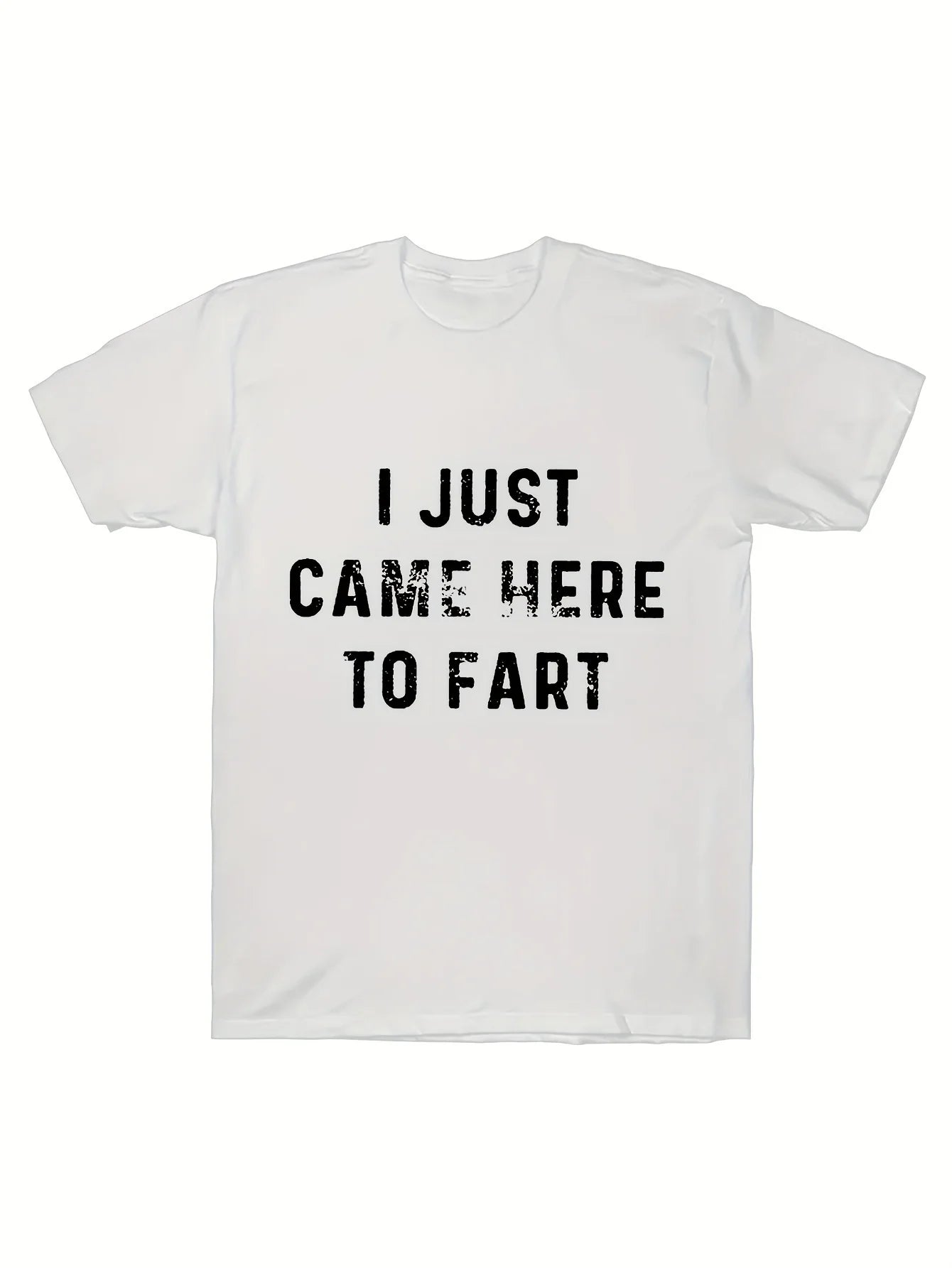 Unique I Love To Fart Graphic Print Crew Neck Short Sleeve  T-Shirt for Men - Comfortable Breathable and Fashionable Casual Wear