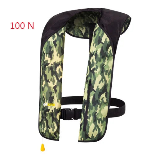 Professional Fishing Vest Self Inflatable Life Jacket Manual Vest Adult 150N 100N Auto Water Sports Rafting Boating Accessories