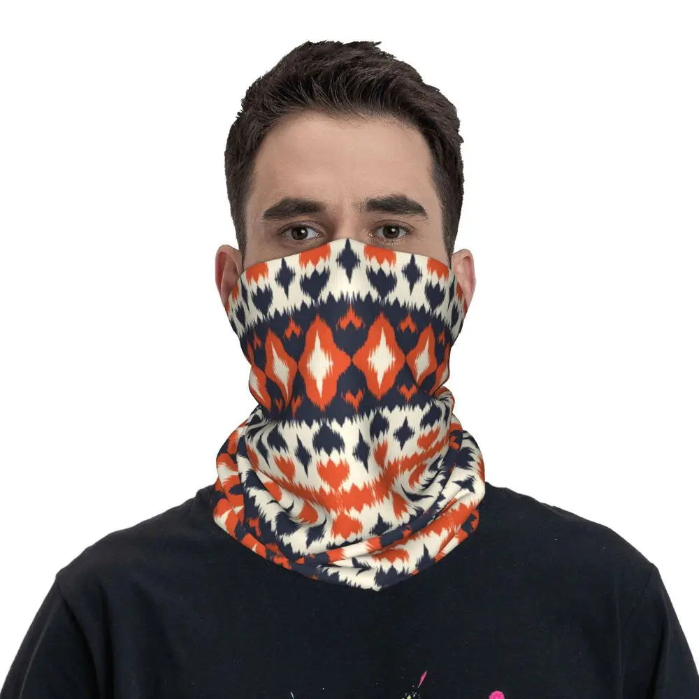 Ethnic Style Bohemia Bandana Neck Cover Printed Balaclavas Wrap Scarf Multifunctional Cycling Outdoor Sports Unisex Adult Winter