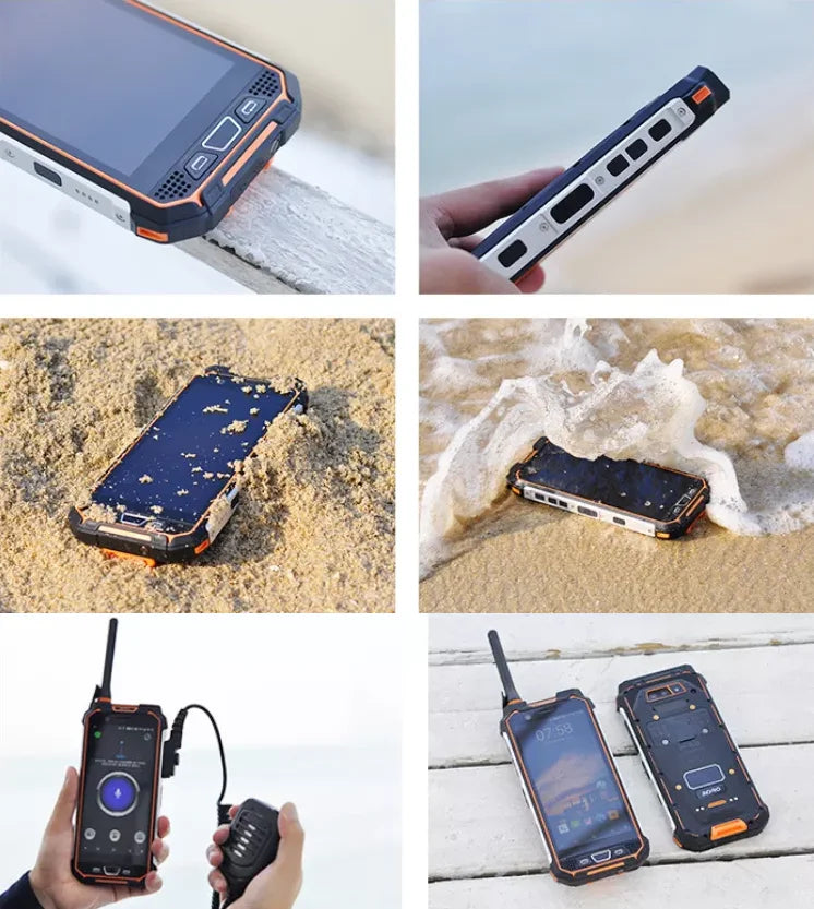 Aoro M5 Bluetooth 4.0 dmr uhf radios de comunicacion walkie talkie antenna fdd rugged smartphone price