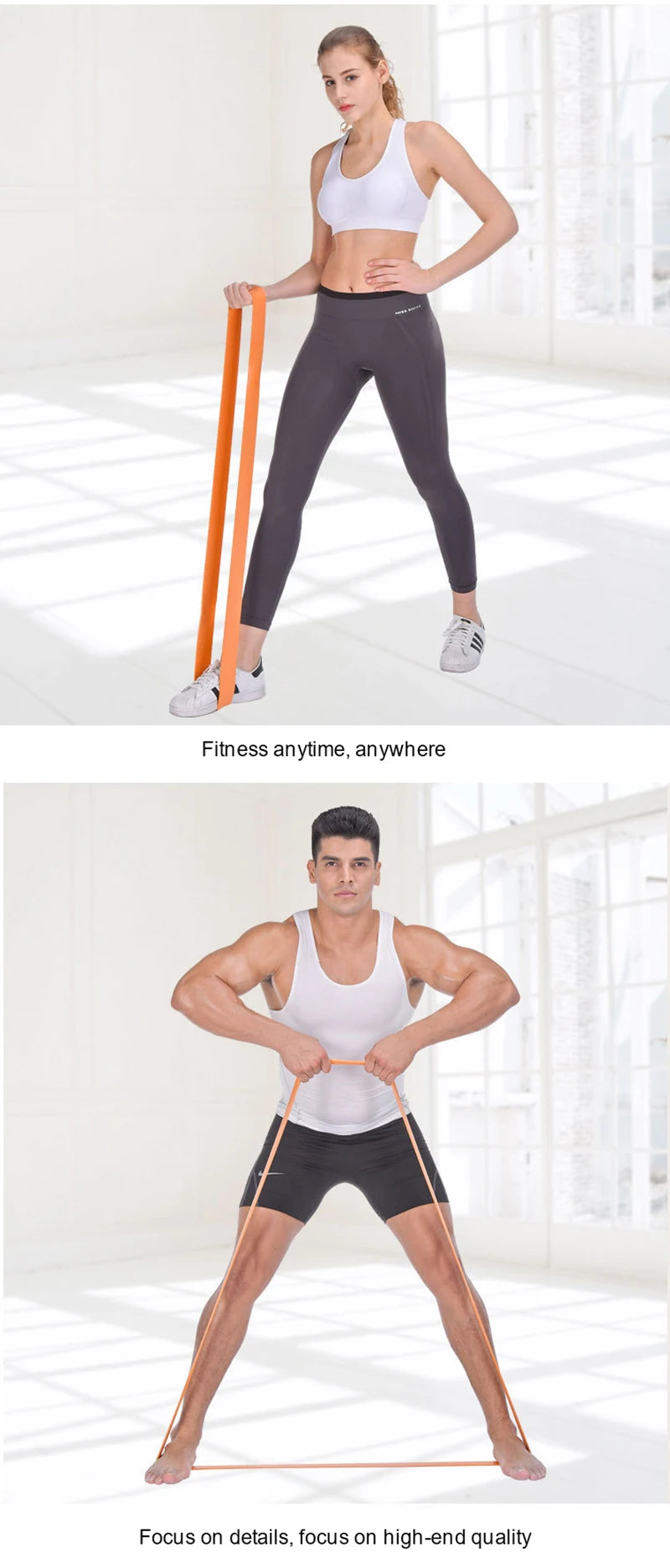 Resistance Bands 208cm Long Elastic Fitness Rubber Bands Resist Band For Home Gym Workout Expander Strength Trainning Equipment