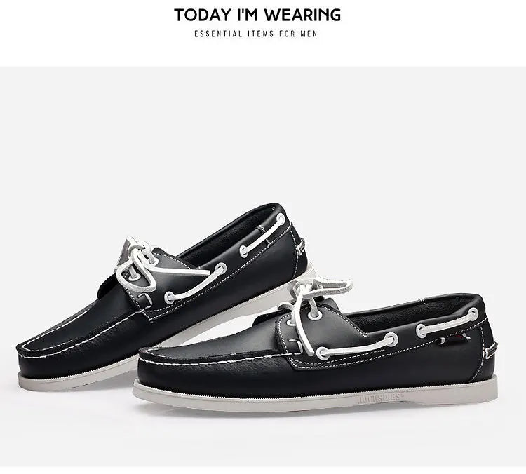 Men's Shoes Large Sailing Korean Edition Trendy Driving Dou Dou Casual Leather Shoes for Men