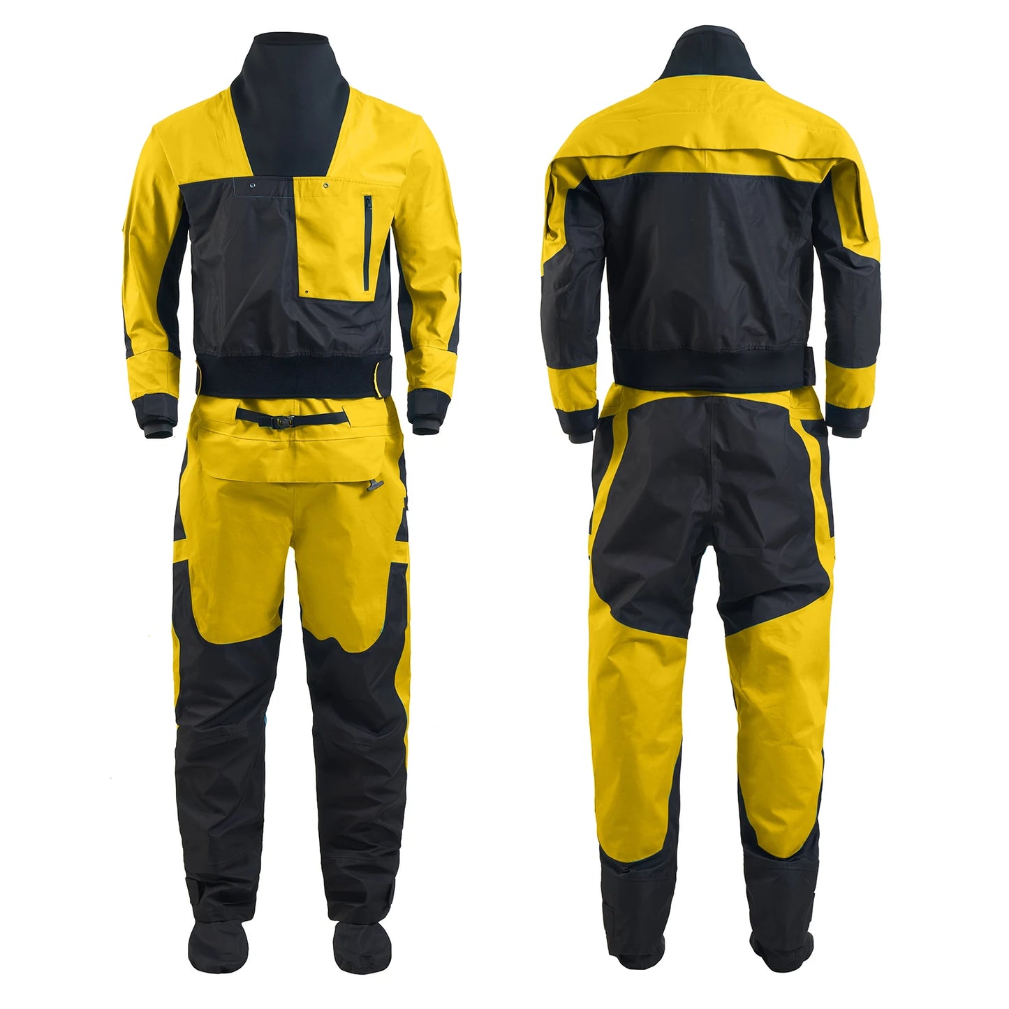 Men Drysuits Latex Cuff and Splash Collar Flatwater Paddling Waterproof Breathable Dry Suit DM32