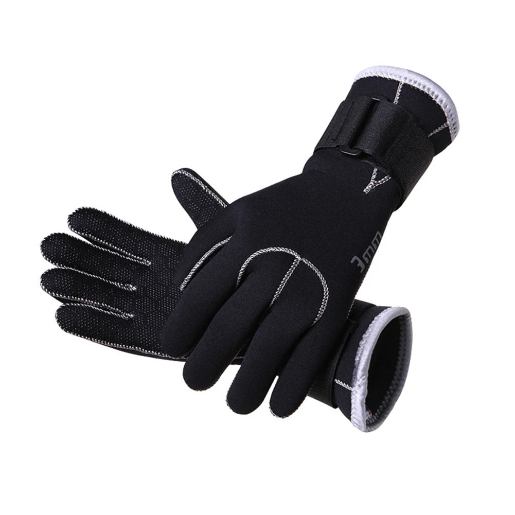 Neoprene Gloves 3mm Five Finger,Flexible Comfortable Fit Anti Slip Water Diving Surfing Gloves for Rafting Kayaking Spearfishing