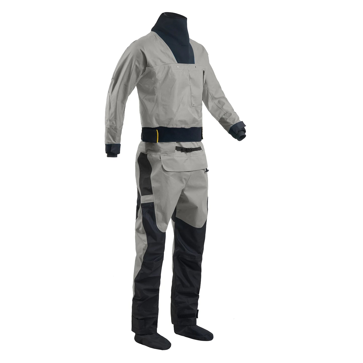 Men Drysuits Latex Cuff and Splash Collar Flatwater Paddling Waterproof Breathable Dry Suit DM32