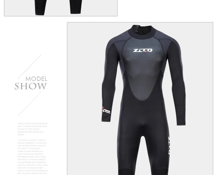 Wetsuit Men Women 3mm Neopreno Surf Suit Kitesurf Winter Swimwear Roupa De Mergulho Swimsuits Rash Guards Scuba Diving Suit