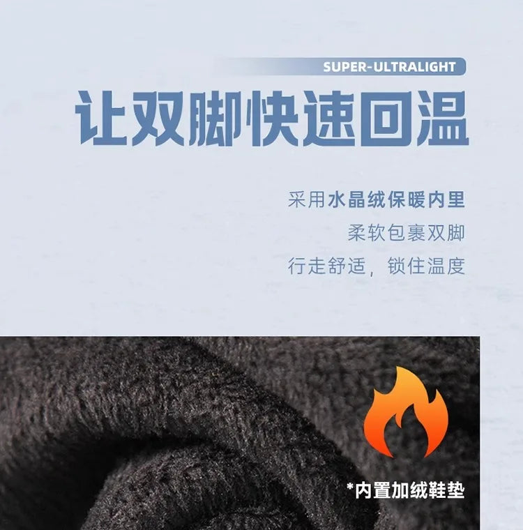 Peak Water Technology 3.0- Cotton Shoes Autumn/Winter New Products Running Shoes Men's Shoes Windproof Sports Shoes Warm Casual