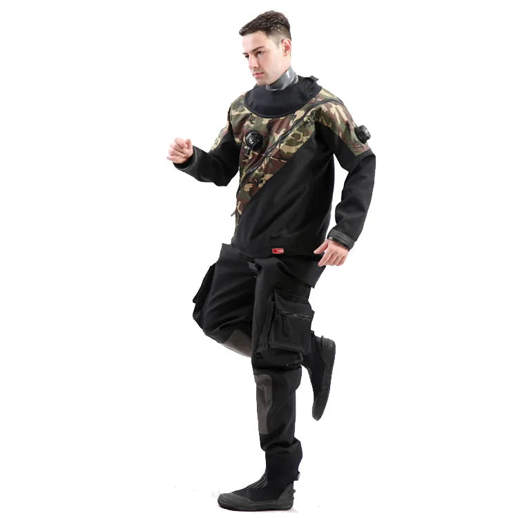 Unisex Drysuit UK Waterproof and Breathable Plus Size (L XL XXL) for Adults 5mm Wetsuits for Diving