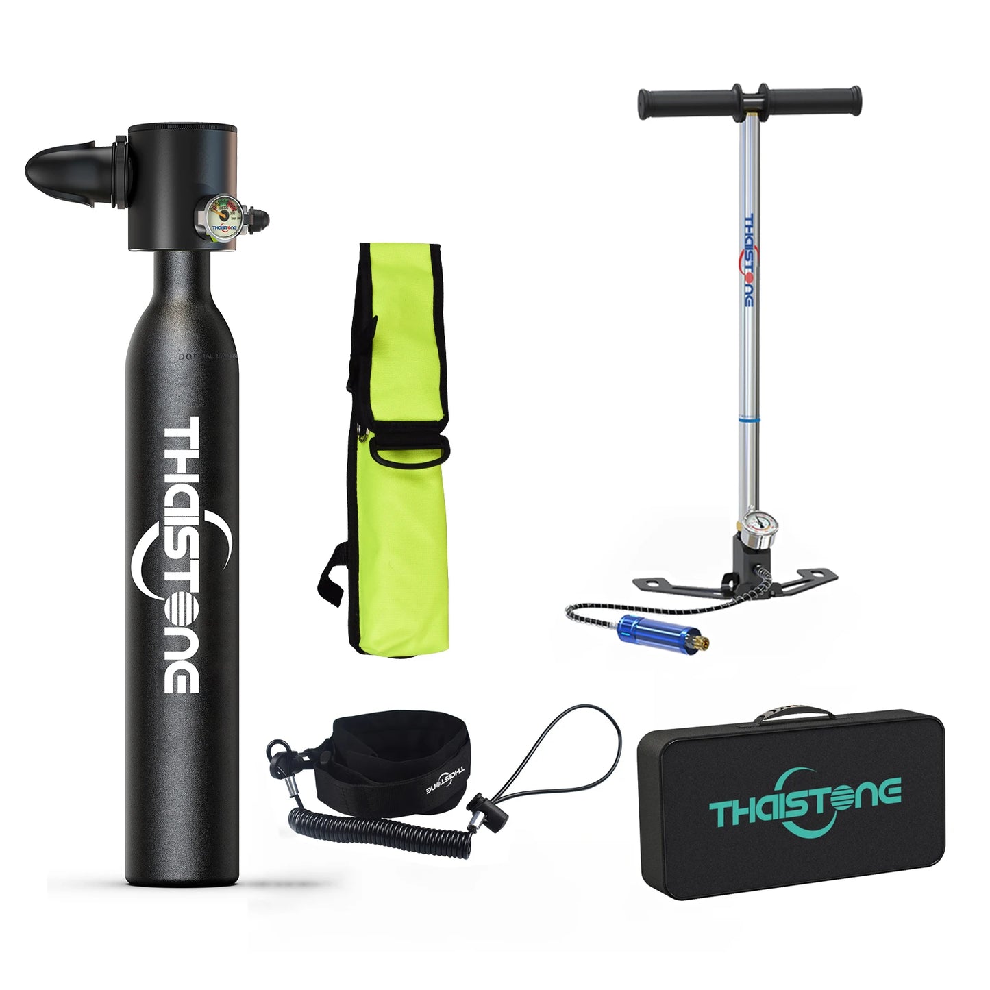 THAIITONEE-Mini Scuba Diving Tank, Underwater Swimming Swimmer, Cylinder Equipment, Dive Bottle, Oxygen, 0.5L, 5-10 Minutes