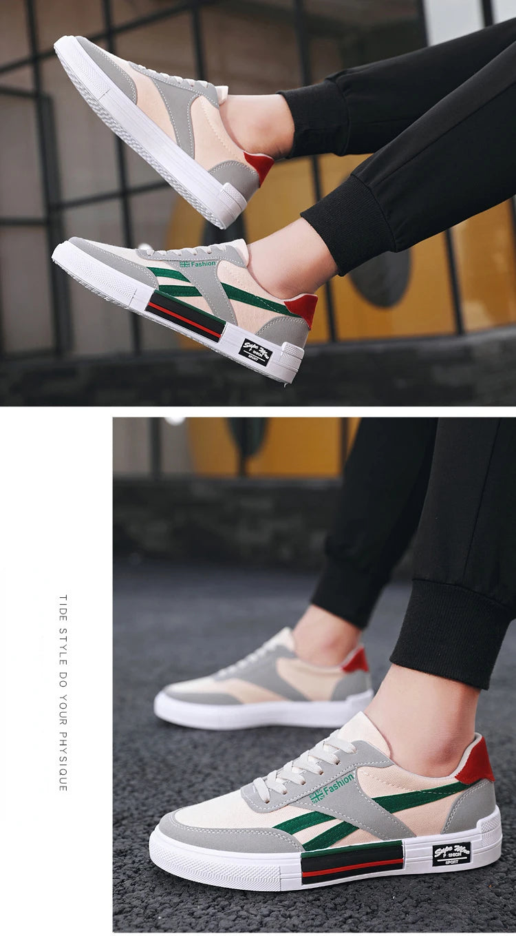 Summer Fashion Men Sneakers Breathable Casual Shoes for Man Flat Casual Sneakers Mens 2024 New Vulcanized Shoes Erkek Ayakkabı