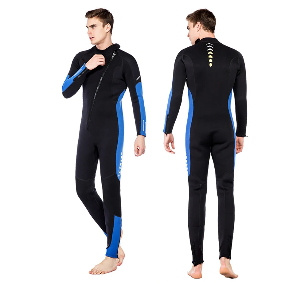 Women Men 3mm Neoprene Wetsuits Full Body Scuba Diving Suit  Snorkeling Surfing Swimming Long Sleeve Keep Warm Water Wetsuits