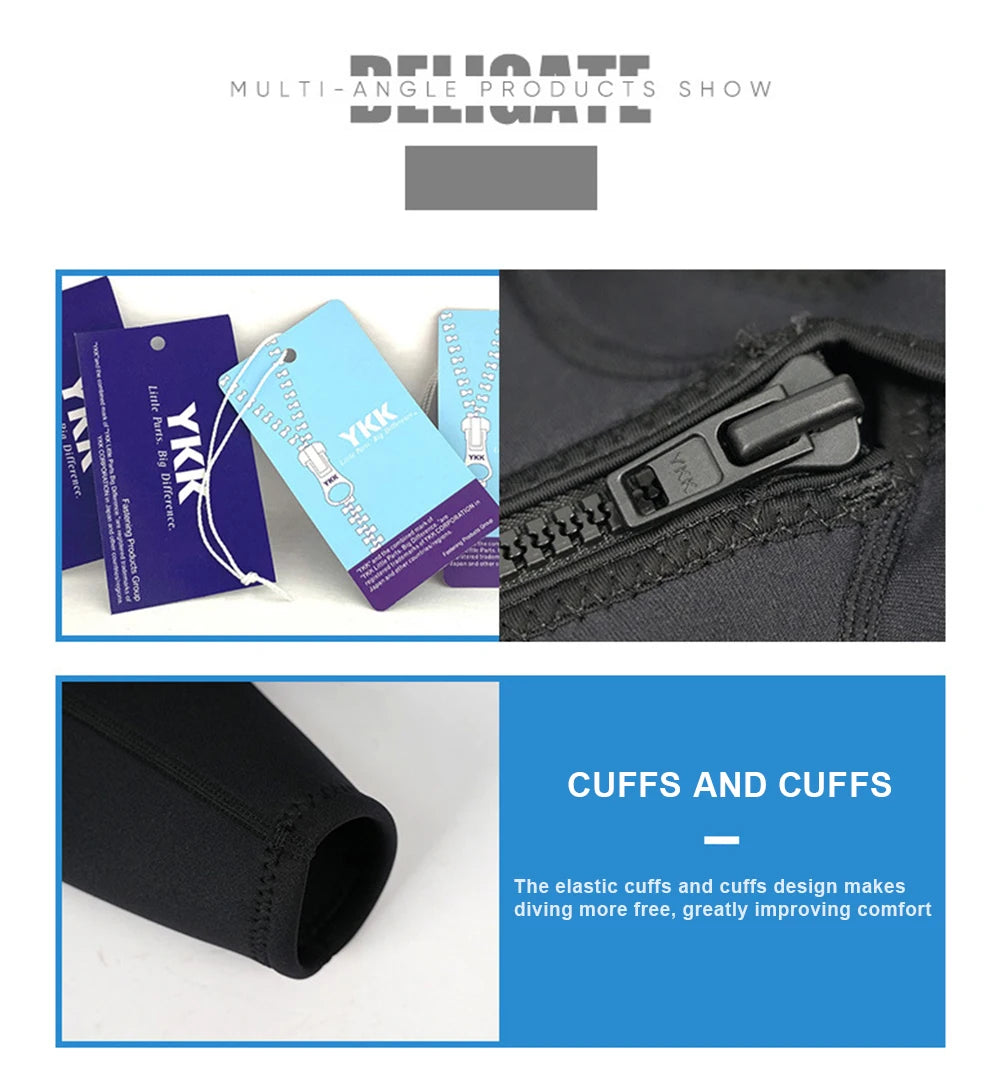 Wetsuit 3mm Neopreno Surf Suit Short Sleeve Swimwear Kitesurf Scuba Diving Suit Spearfishing Swimsuits Rash Guards Men Women